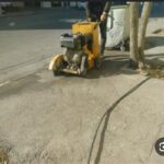 برش آسفالت با دستگاه کاتر